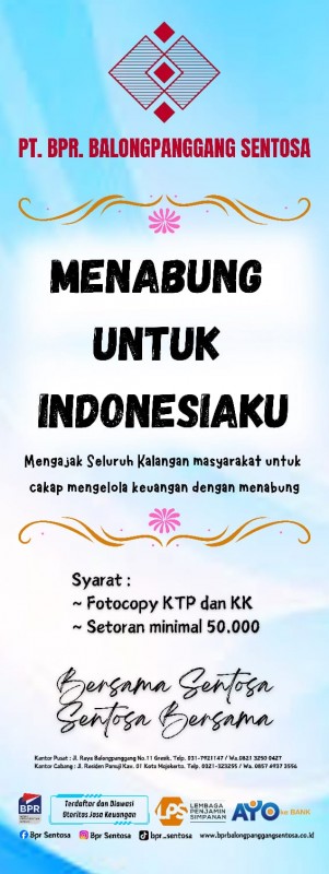 MENABUNG UNTUK INDONESIAKU